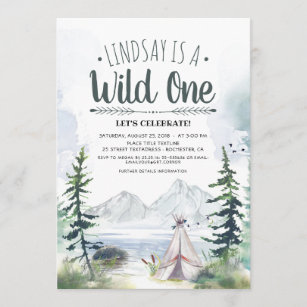 Convite para o Primeiro Aniversário do Wild One