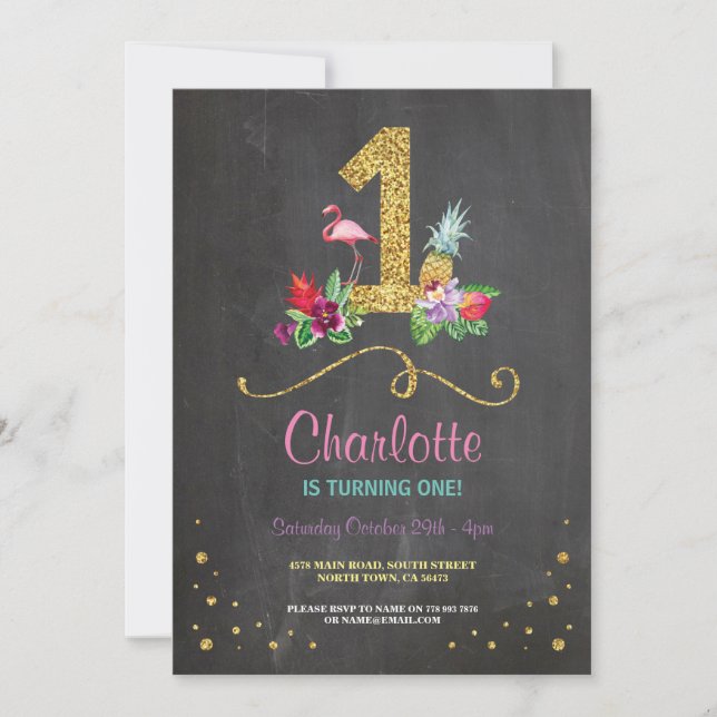 Convite para o primeiro primeiro aniversario do Fl (Frente)