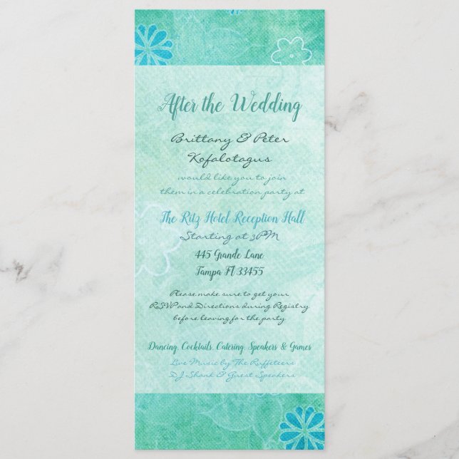 Convite para o Programa de Casamento de Grafites d (Frente)