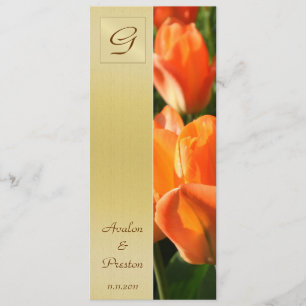 Convite para o Programa de Casamento de Tulipas La