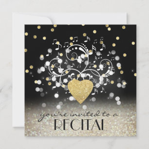 convite para o recital de celebrações