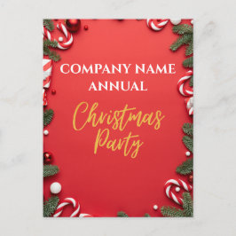 Convite para o Red Candy Candy do Partido de Natal