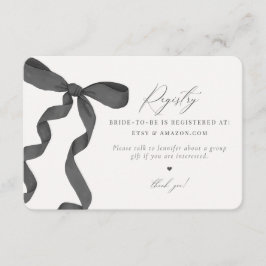 Convite para o Registro de Casamento do Laço Preto