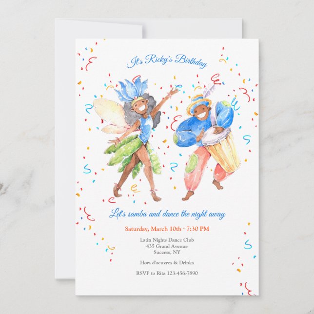 Convite para o samba brasileiro (Frente)