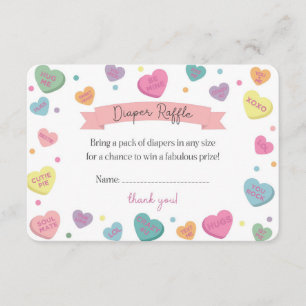 Convite para o Sorteio de Fraldas com Doces Sweeth