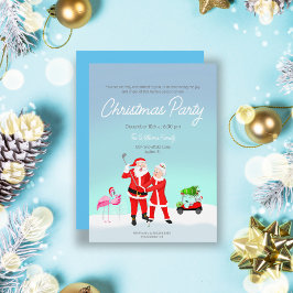 Convite para o Swing de Golfe de Papai Noel e Sra.