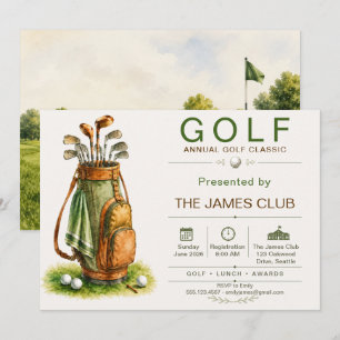 Convite para o Torneio Anual de Golfe Clássico