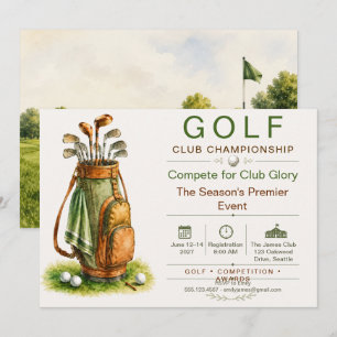 Convite para o Torneio de Golfe do Campeonato do C