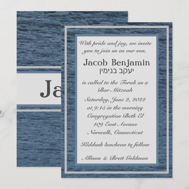 Convite para o Velvet Seas (Frente/Verso)