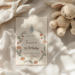 Convite para outono de Peter Rabbit