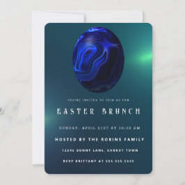 Convite para Ovos de Páscoa Marble