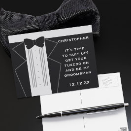 Convite para Padrinho de casamento Tuxedo Casament