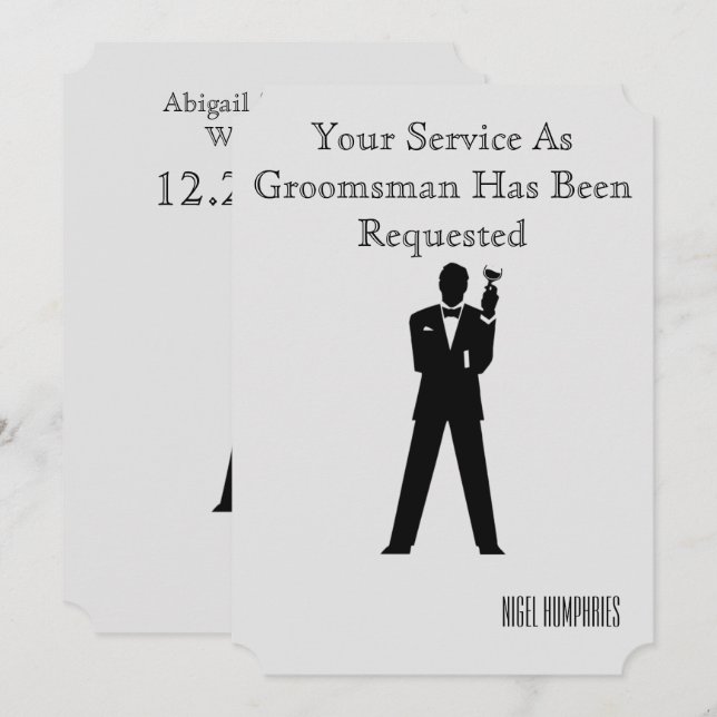 Convite para Padrinho ou Membro da Corte (Frente/Verso)