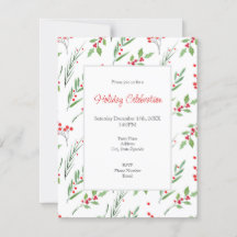 Convite para Padrões Botânicos Mistos de Natal