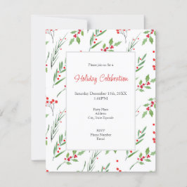 Convite para Padrões Botânicos Mistos de Natal