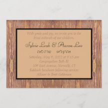 Convite para Painéis de Madeira