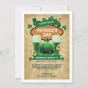 Convite para Panfleto de Saint Patricks