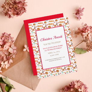 Convite para Pão de Tsoureki, Felz pascoa de Aquar