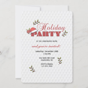 Convite para Papais noeis de Festas de Férias