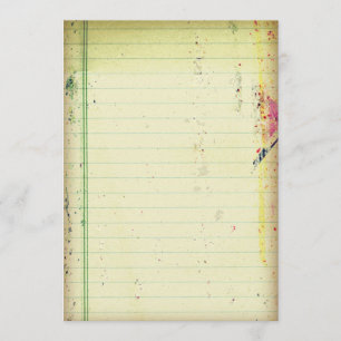Convite para Papel de Bloco de Anotações