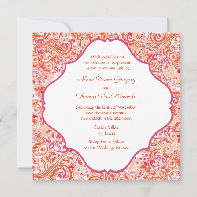 Convite para Paraíso Tropical (Frente)