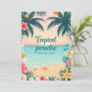 Convite para Paraíso Tropical Festa de Verão, Prai