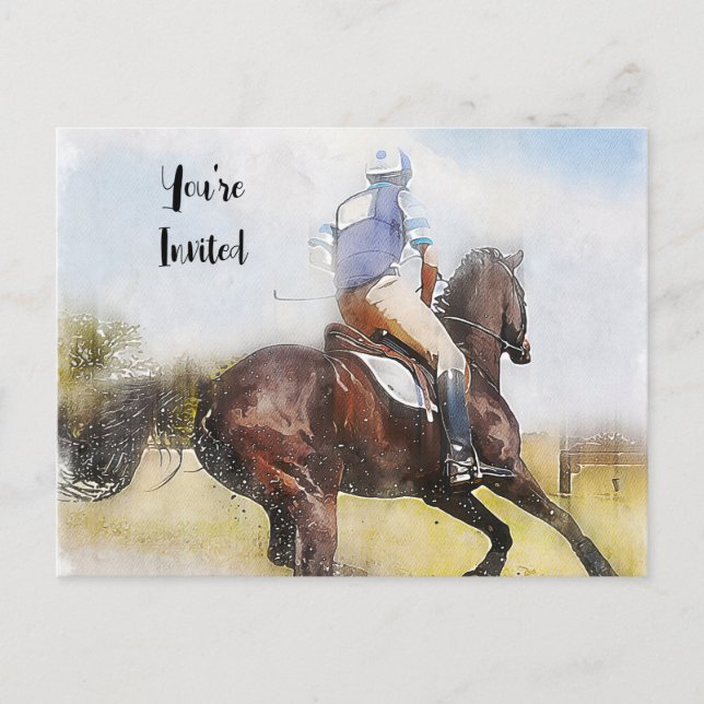 CONVITE PARA PARTIDA DE PÔLO (Frente)