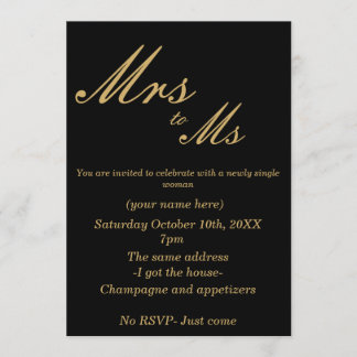 Convite para Partido de Divórcio