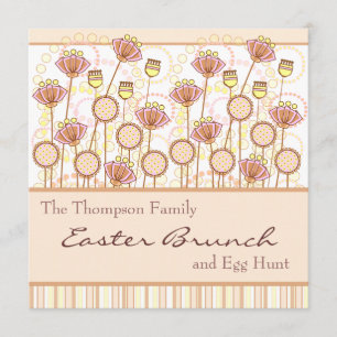Convite para Páscoa de Doce Blooms