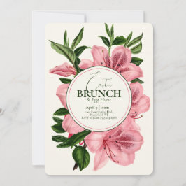 Convite para Páscoa Elegante Brunch e Ovo Hunt Lil