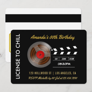 Convite para Passagem VIP de Aniversário de Noite