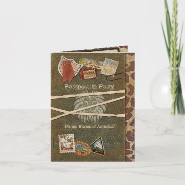 Convite Para Passaportes Safari (Frente)