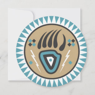 Convite para Paw de Urso Nativo Americano