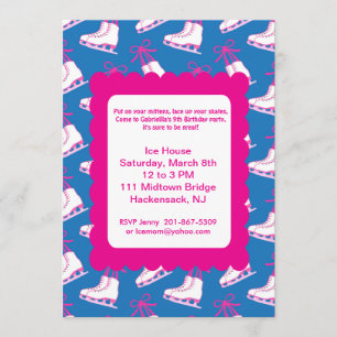 Convite para Pele de Gelo para Festa de inverno