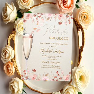 Convite para Petals & Prosecco de Flores Selvagens