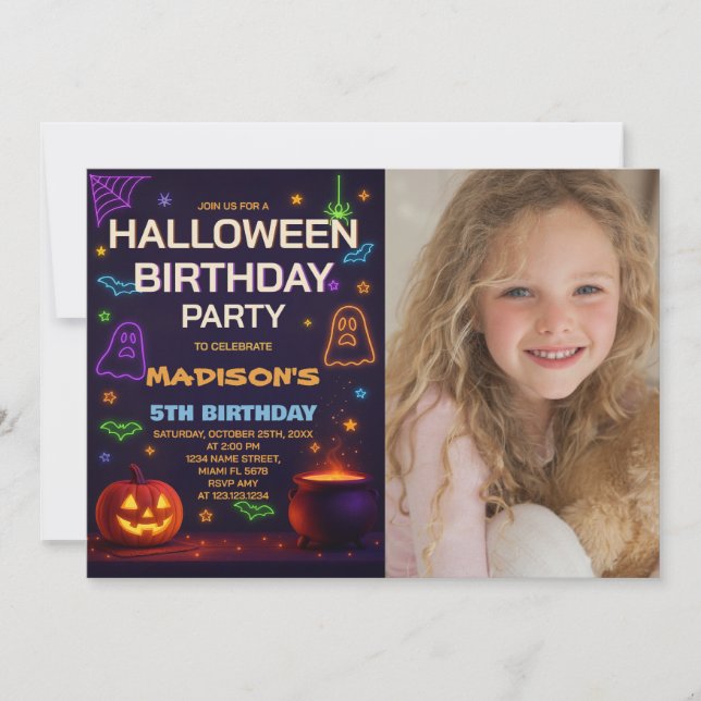 Convite para picadas ou tratamento de Aniversários (Frente)