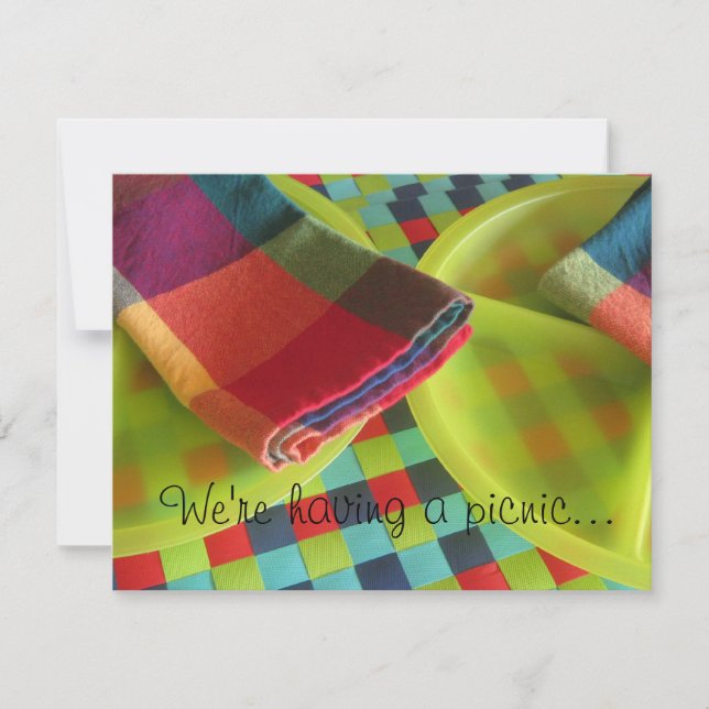 Convite para Piquenique de Verão - Festa de Vamos! (Frente)