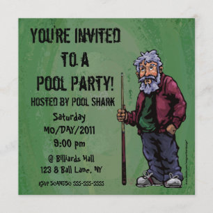 Convite para Piscina da Parte do Tubarão