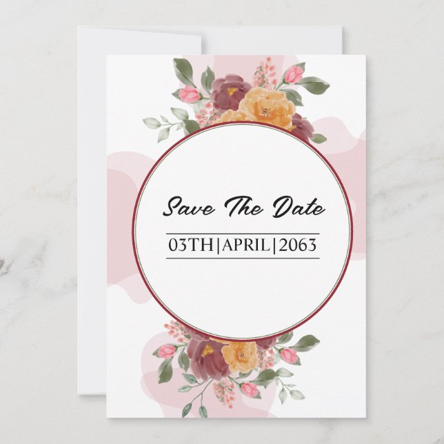 Convite para Placa de Casamento no inverno de Quad (Verso)