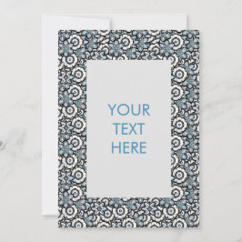 Convite para placa de Vazio de padrão Floral Boho