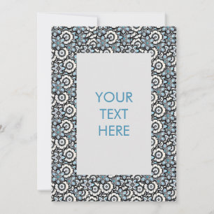 Convite para placa de Vazio de padrão Floral Boho