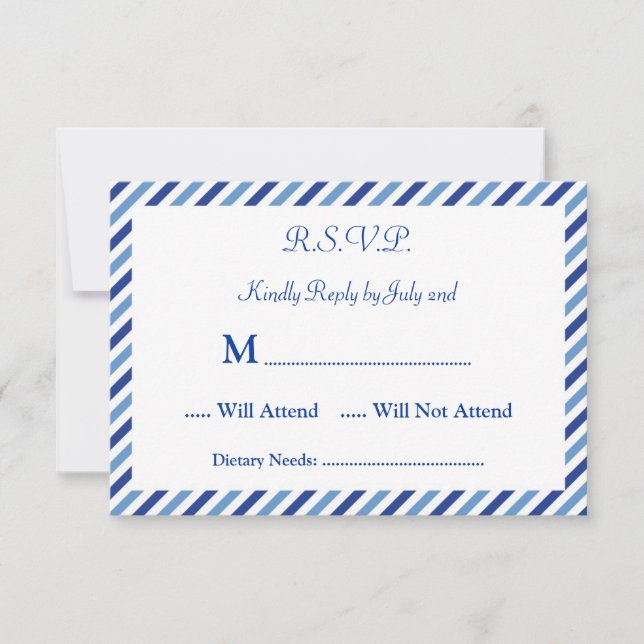 Convite para placa RSVP de Compass Náutica (Frente)