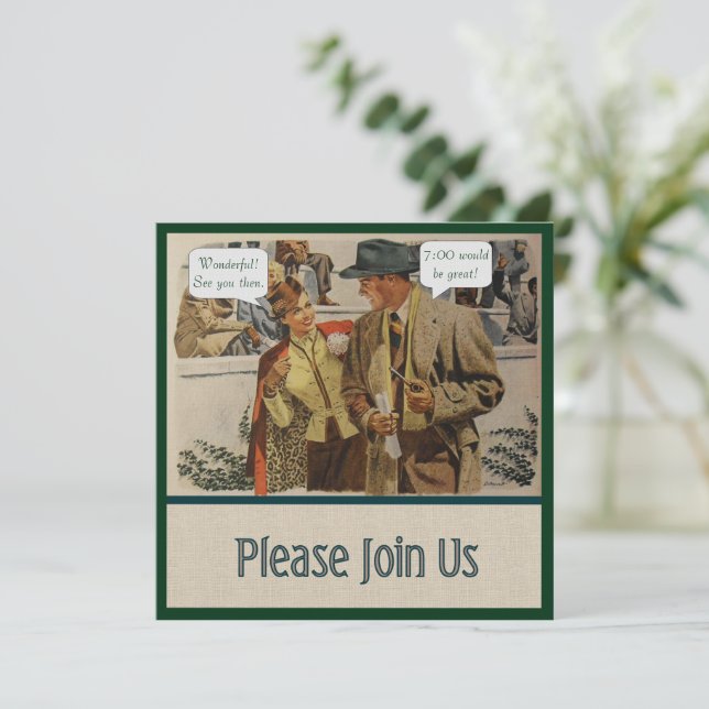 Convite para Planos de fazer (Em pé/Frente)