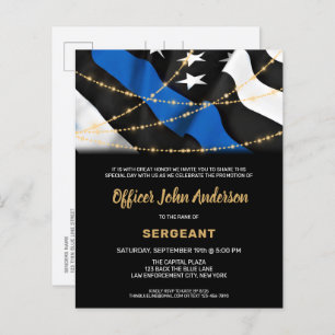 Convite para Polícia de Promoção de Polícia de Orç