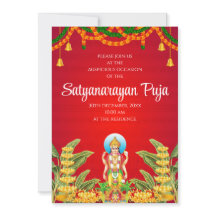 convite para pooja de Satya Narayan convite Satyan