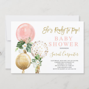 Convite para pop Chá de fraldas