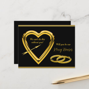 Convite para Portador de Alianças de Ouro e Alianç