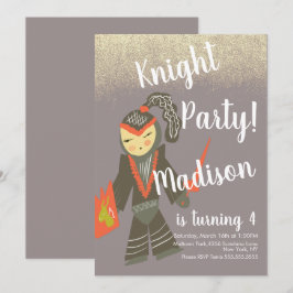 Convite para Portas da Festa Knight Bonita