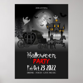 Convite para Poster de Festa de Halloween