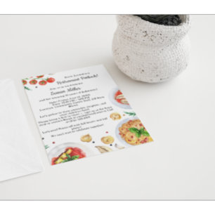 Convite para Potluck Party de aposentadoria